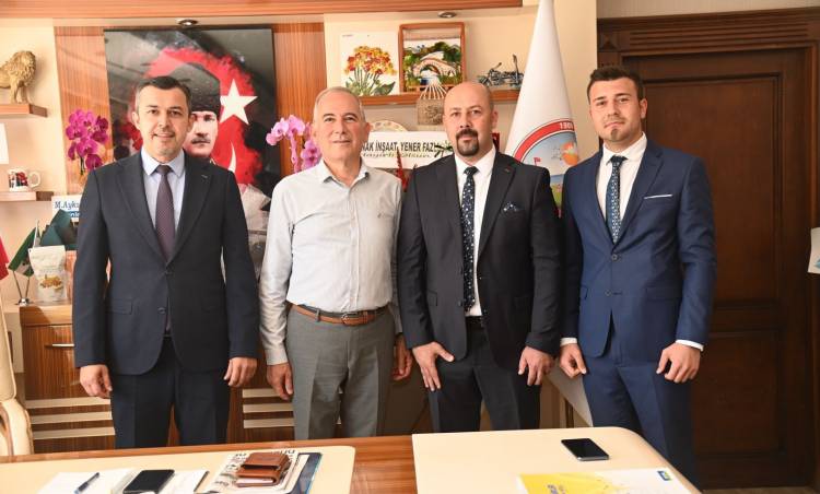 Aksa Çukurova Doğal Gaz’dan Anamur Belediye Başkanı Durmuş Deniz’e Hayırlı Olsun Ziyareti