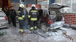Konya'da LPG'li otomobilden sızan gaz patladı: 5 yaralı