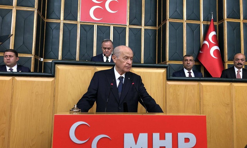 MHP lideri Bahçeli parti grubunda konuşuyor